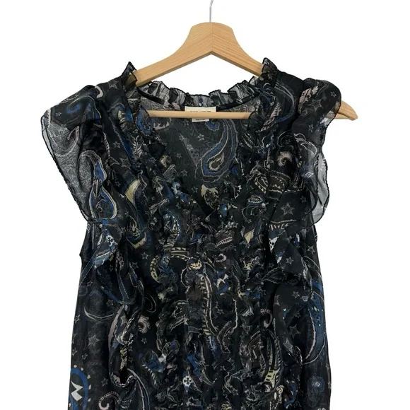 Zadig & Voltaire Rimana Paisley Mini Dress Sz S - Picture 7 of 10